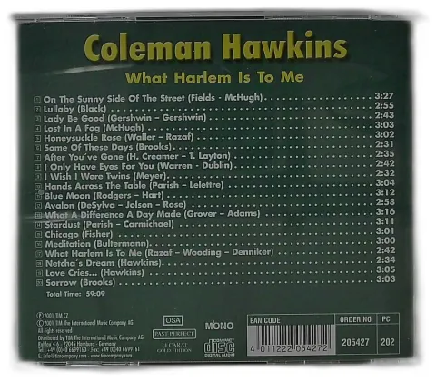 Coleman Hawkins - WHAT HARLEM IS TO ME