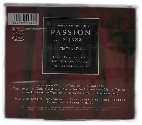 The Trotter Trio - Steven Sondheim's Passion In Jazz