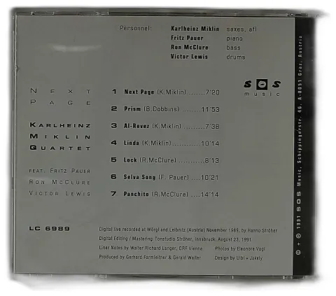 KARLHEINZ MIKLIN QUARTET