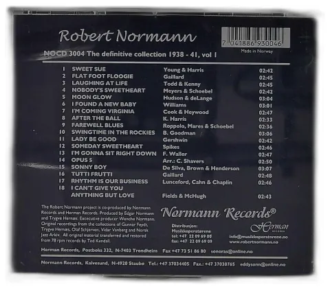 Robert Normann - The Definitive Collection 1938 - 41, Vol 1