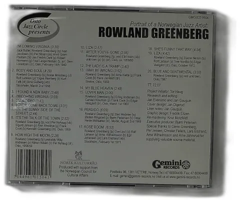 Rowland Greenberg - Portrait Of A Norwegian Jazz Artist