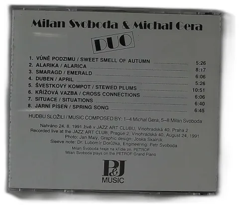 MILAN SVOBODA AND MICHAL GERA     DUO