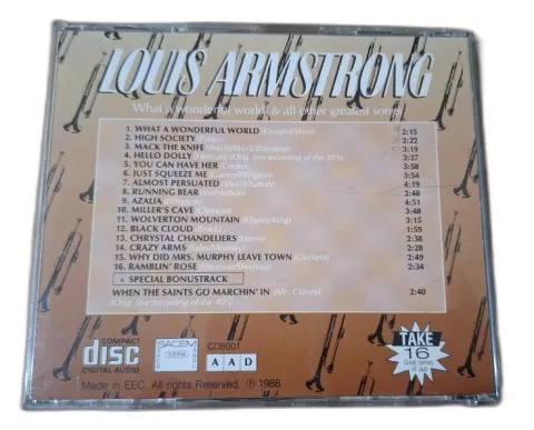 Louis Armstrong  compact disc